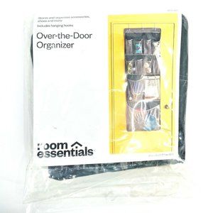 Over the Door Organizer Rack Hanging Storage Room Essentials 11 Pocket Black